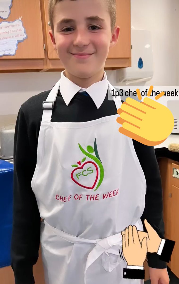 BishopbriggsFCS's tweet photo. Chef of the week apron is a hit in FCS!! #promotingpositiverelationships https://t.co/jJS4XKPl0e