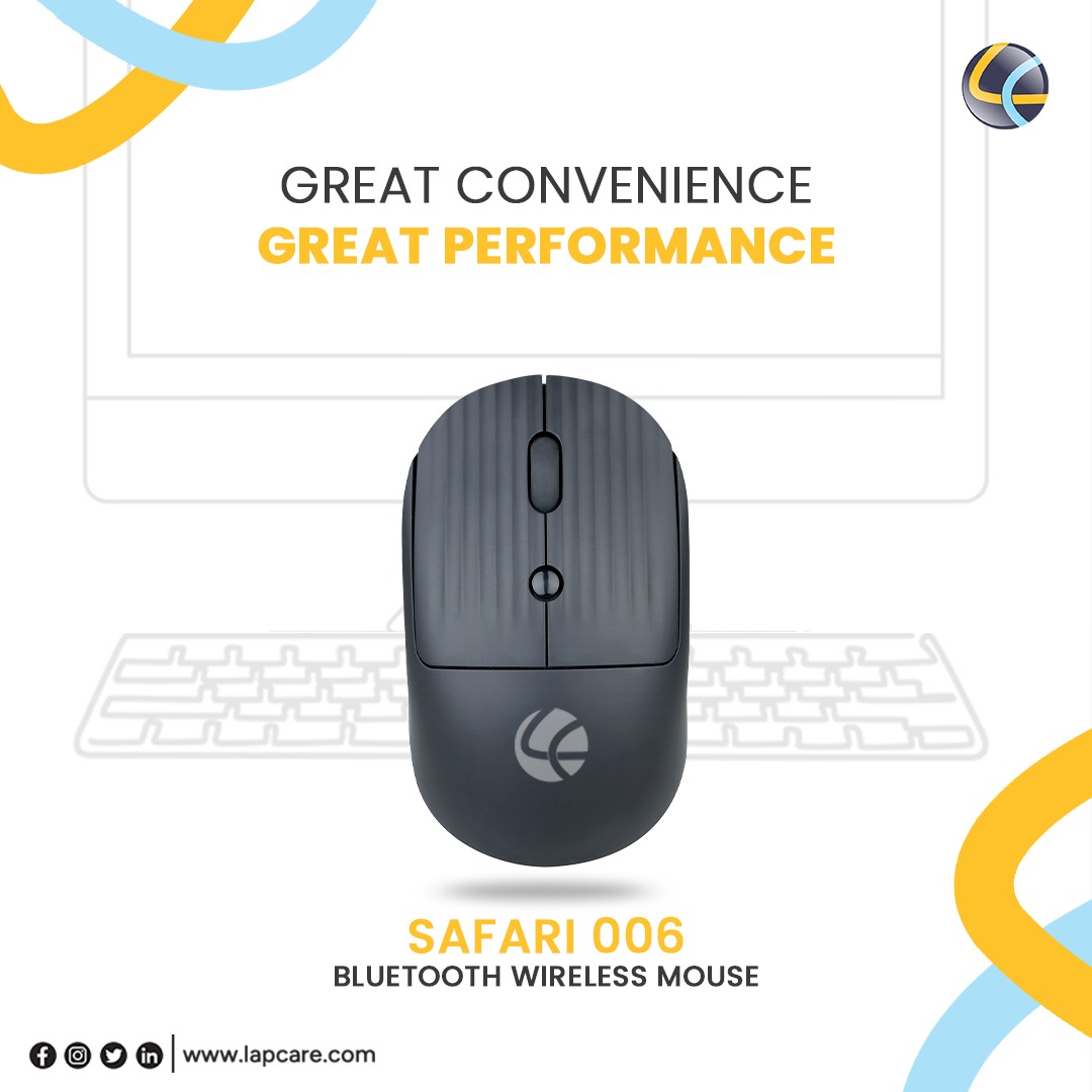 Lapcare_World's tweet image. Is unlimited convenience your goal?
Our Safari 006 Bluetooth (5.1) wireless mouse is the answer.

#bluetoothmouse #safari006 #bluetooth5point1 #mouse #lapcareworld #lapcare