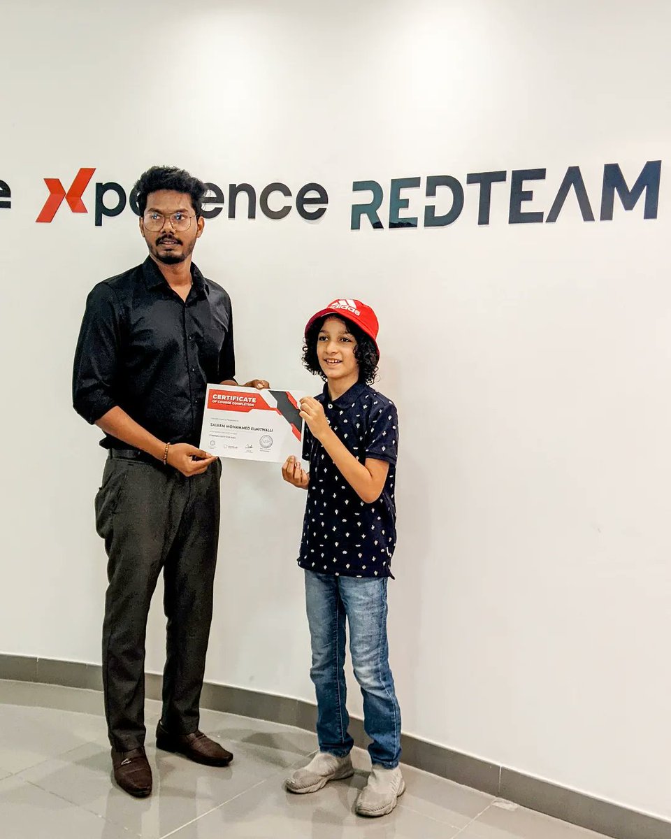redteamacademy's tweet photo. We cheerfully congratulate our students who completed our Ethical Hacker Junior Certification program. RedTeam Hacker Academy wishes you great success.
#RedTeamHackerAcademy #RedTeamAcademydubai #UAE #dubai #cybersecurity #dubai #training #cyber #cybertrend #Ethicalhackerjunior https://t.co/EpNqr8zNDE