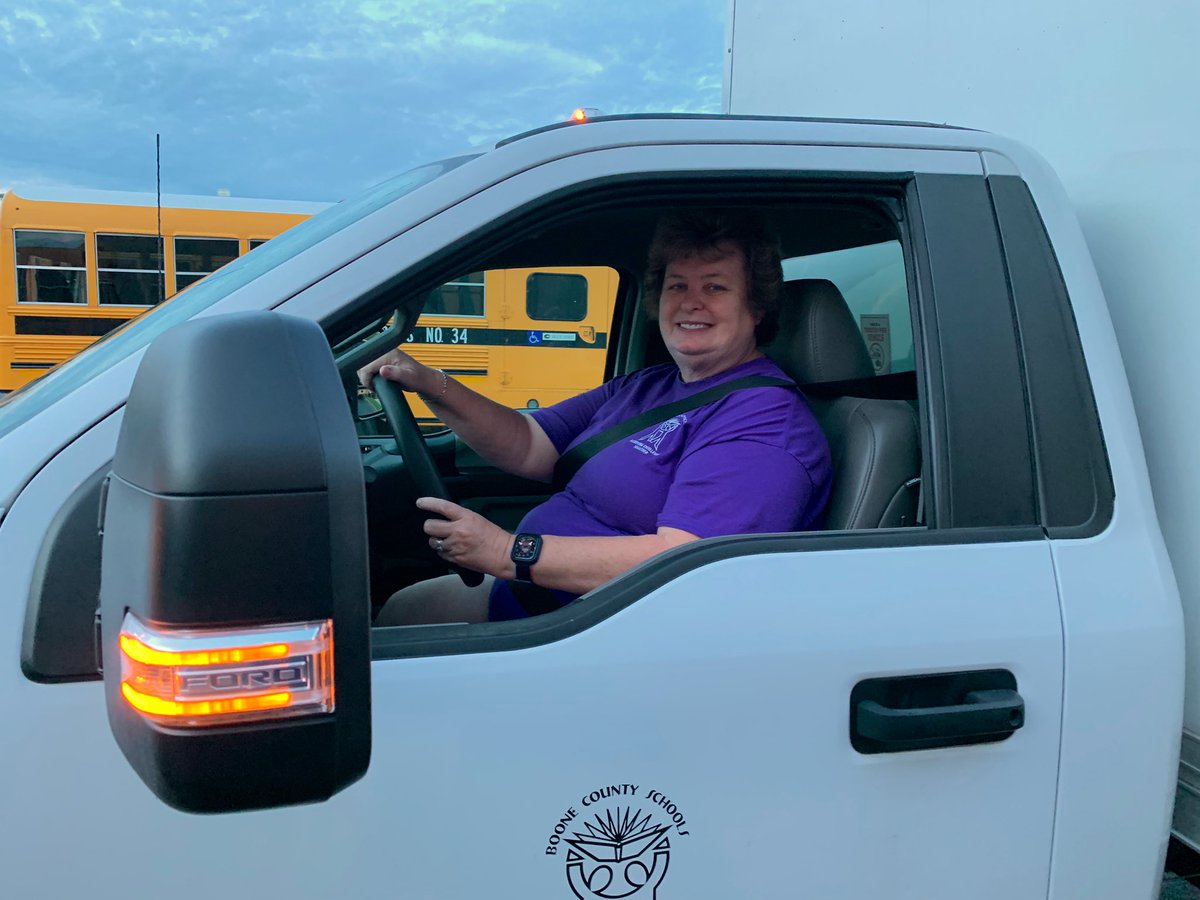 SuptTurner's tweet photo. Our transportation team is ready to go! Off to Perry Co! I am very thankful and proud of our students, staff, &amp; community for stepping up to help. @Boone_County https://t.co/d8Yt9L9AEI