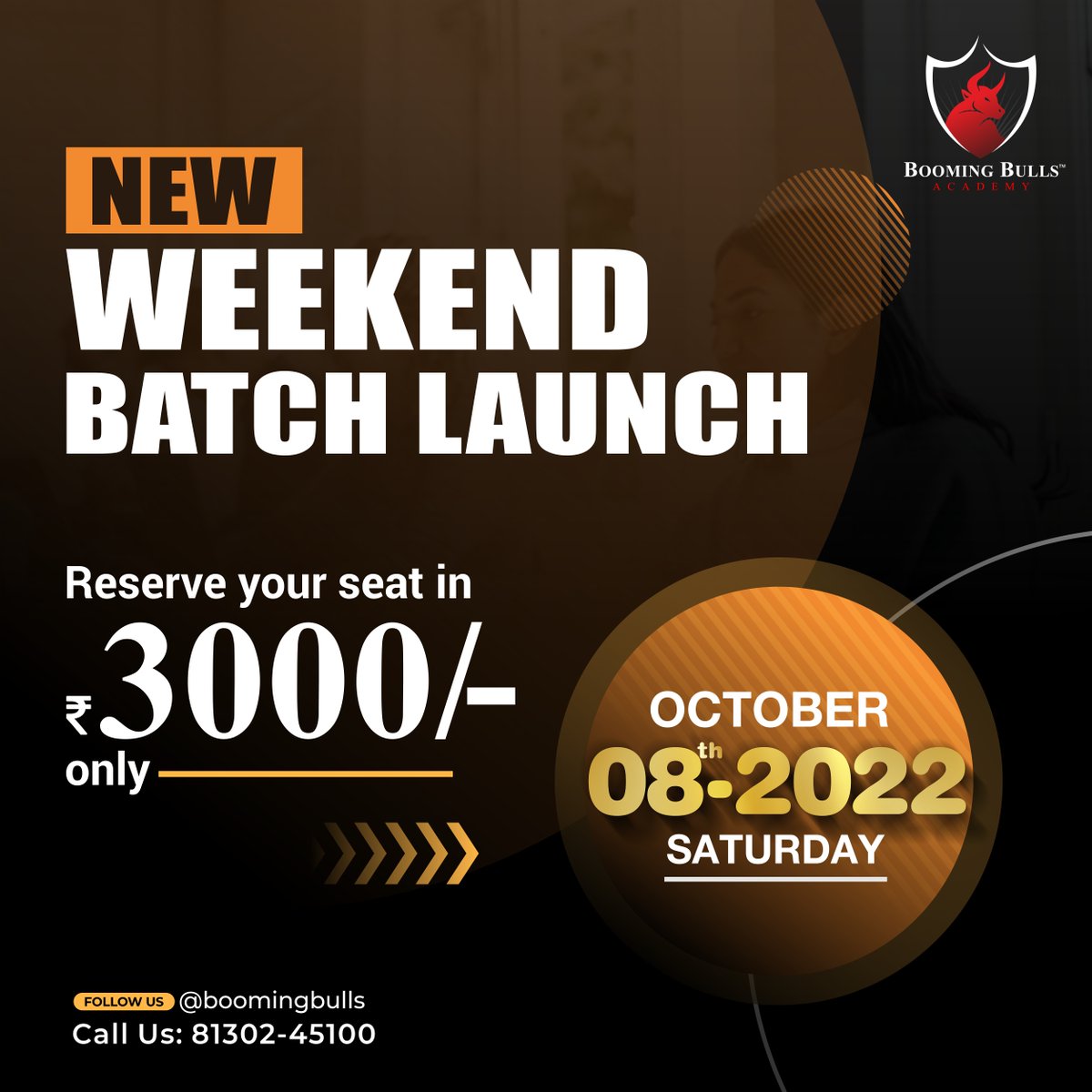 BoomingBulls's tweet photo. π©Live Online Classes for Stock/Forex/Crypto Markets π©
π Starting 08th October 2022
π 02:00 P.M. WEEKEND BATCH
π Online
πΈ βΉ26541/- (Easy EMI Available)
Team Booming Bulls Academy
#batchlaunch #boomingbulls #boomingbullsacademy https://t.co/AO1edjItgk