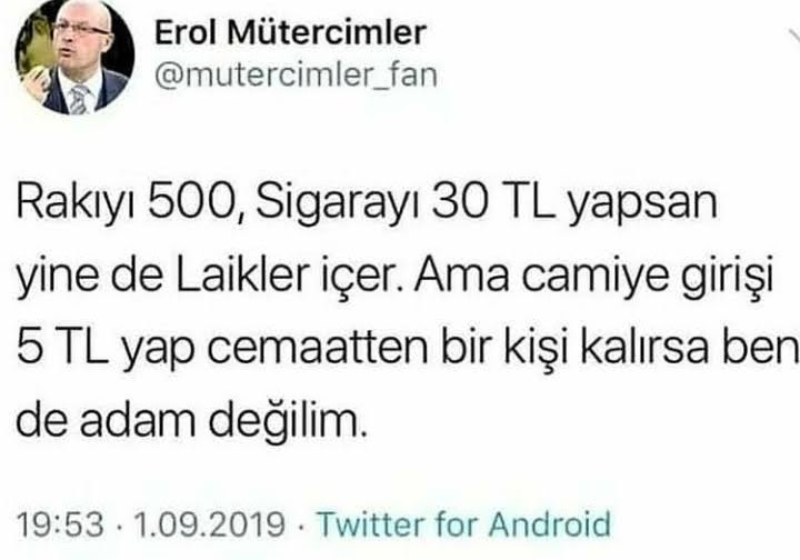 oldu,hala içiyoruz