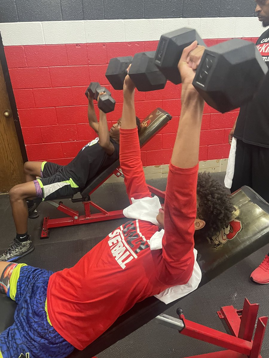 Great 1st official week back.  Guys were great in weightroom- especially seniors Jahlil Graham and Antonio Williams.  Graham bench test was 225 and squat test 315 were team bests.