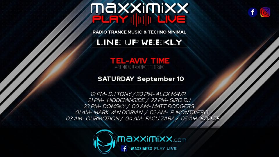 mattrodgersdj's tweet photo. I’m part of a great line-up tonight on Maxximixx Play Live, Saturday’s line-up is on the flyer (times are IST, UK is -2 hrs).
Catch TranceFused 108 at 10pm UK (11pm CET), the link to listen is https://t.co/Q4FmMfT5Cy (select Maxximixx Play Live)
#Trance #TranceFamily #TF108 https://t.co/uNprPcshZ5