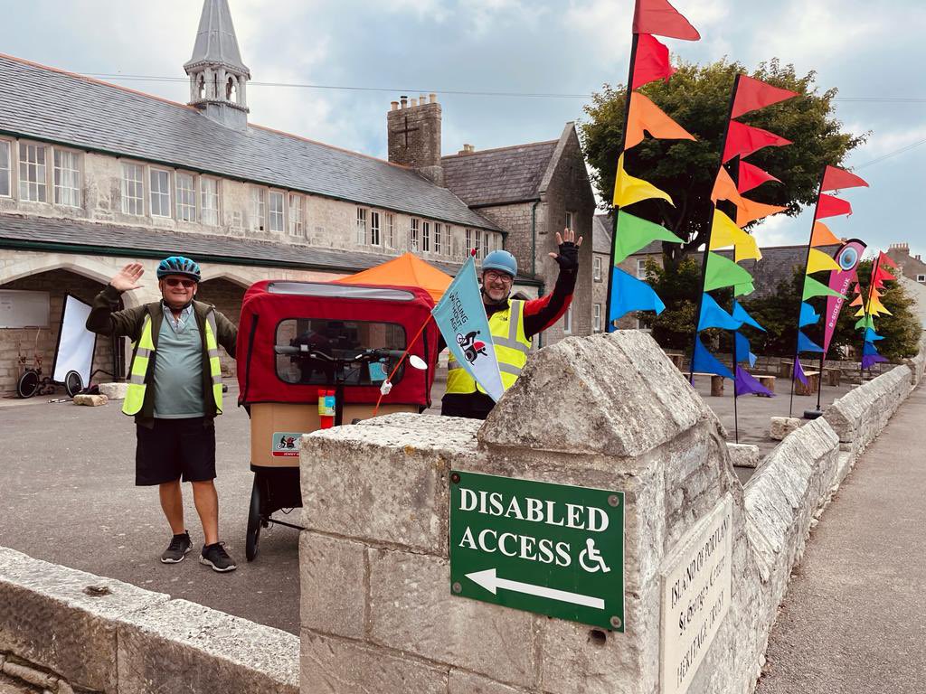 bsidefest's tweet photo. Get ready to go on tour with @weymouth_cwa in one of their cosy, colourful trishaw rides!
Find them parked up at St George’s Centre throughout the festival to get on board!
#bside22 #portland https://t.co/mkHbfTn7gb