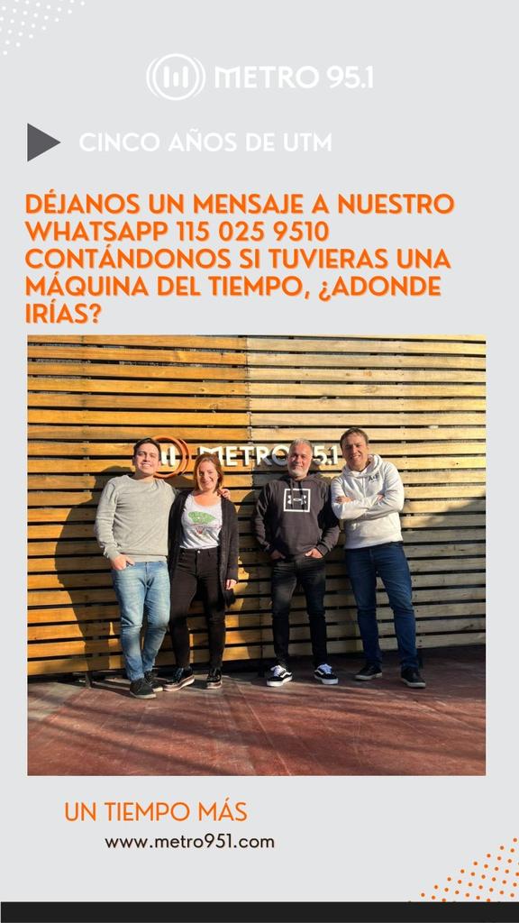 josedel_rio's tweet photo. Hoy 19 años de radio. Primeros cinco de @untiempomas. Una vida de mañanas compartidas de lunes a viernes junto a @JPVarsky y desde hace cinco años #UTM junto a @marturua @marcelominotti y @mboela. Vamos x +! https://t.co/oJziHmN5E2