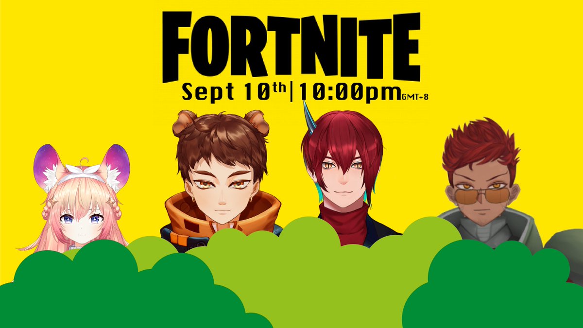 psy8_media's tweet photo. Update!
Tonight we are playing #Fortnite full squad! We have me, @ChiisaiIwa, @ApexDaemon and @kiwamivillage
2NITE 10:00pm GMT+8
#myvt #myvtuber #vtuber #vtuberEN #streamcolab https://t.co/odmASJ9x3q