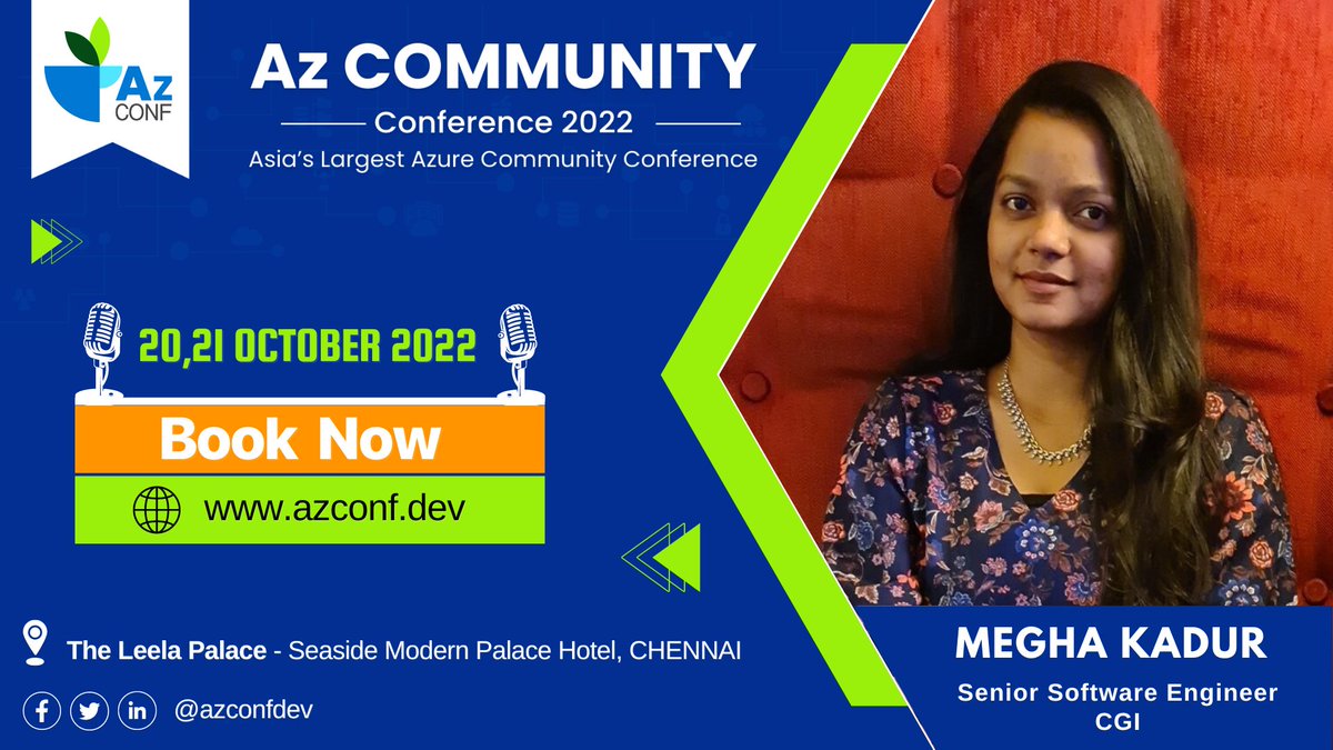 TechXConf's tweet photo. ๐ขSpeaker Announcement!
Join @MeghaKadur at ๐๐ณ ๐๐จ๐ฆ๐ฆ๐ฎ๐ง๐ข๐ญ๐ฒ ๐๐จ๐ง๐๐๐ซ๐๐ง๐๐ ๐๐๐๐ on ๐๐๐ญ๐จ๐๐๐ซ ๐๐-๐๐,๐๐๐๐
Book Now: https://t.co/w0gmdJLfKS
#AzConfDev #MicrosoftAzure #cloudnative #Azure #AzConf #AzConfCloudFirst #AzConf2022 #OpenSource https://t.co/8nz48Sfc5c