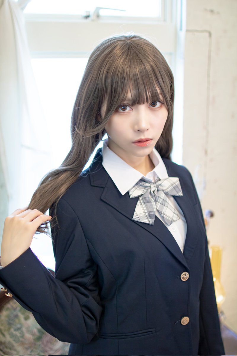 ysh_came720's tweet photo. 2022.8.28
えい梨さん（@kaorokuri ）
制服／Blanche撮影会 1部

制服違和感ないどころか世界一完成された女子高生が出来上がってしまった🎀
かわいすぎて何度も見返してしまう制服えい梨ちゃん。

#えい梨 #制服 
#Blanche撮影会
#素人ですみません https://t.co/nJX3xTS8SO
