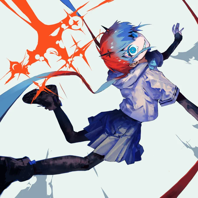 メドミアさん( )の楽曲『さっさかサレンダー』とアルバム『0.5』にて配信用ジャケットイラストを描かせていただきました。 