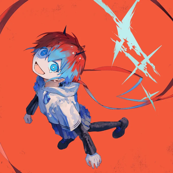 メドミアさん( )の楽曲『さっさかサレンダー』とアルバム『0.5』にて配信用ジャケットイラストを描かせていただきました。 