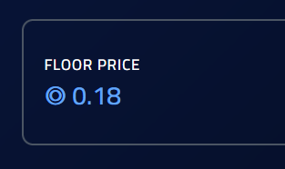 Probably something!

Floor : 0.02 >> 0.18 (9x increase) 

#nftart #NFTCommunity #SolanaNFTs #Solana