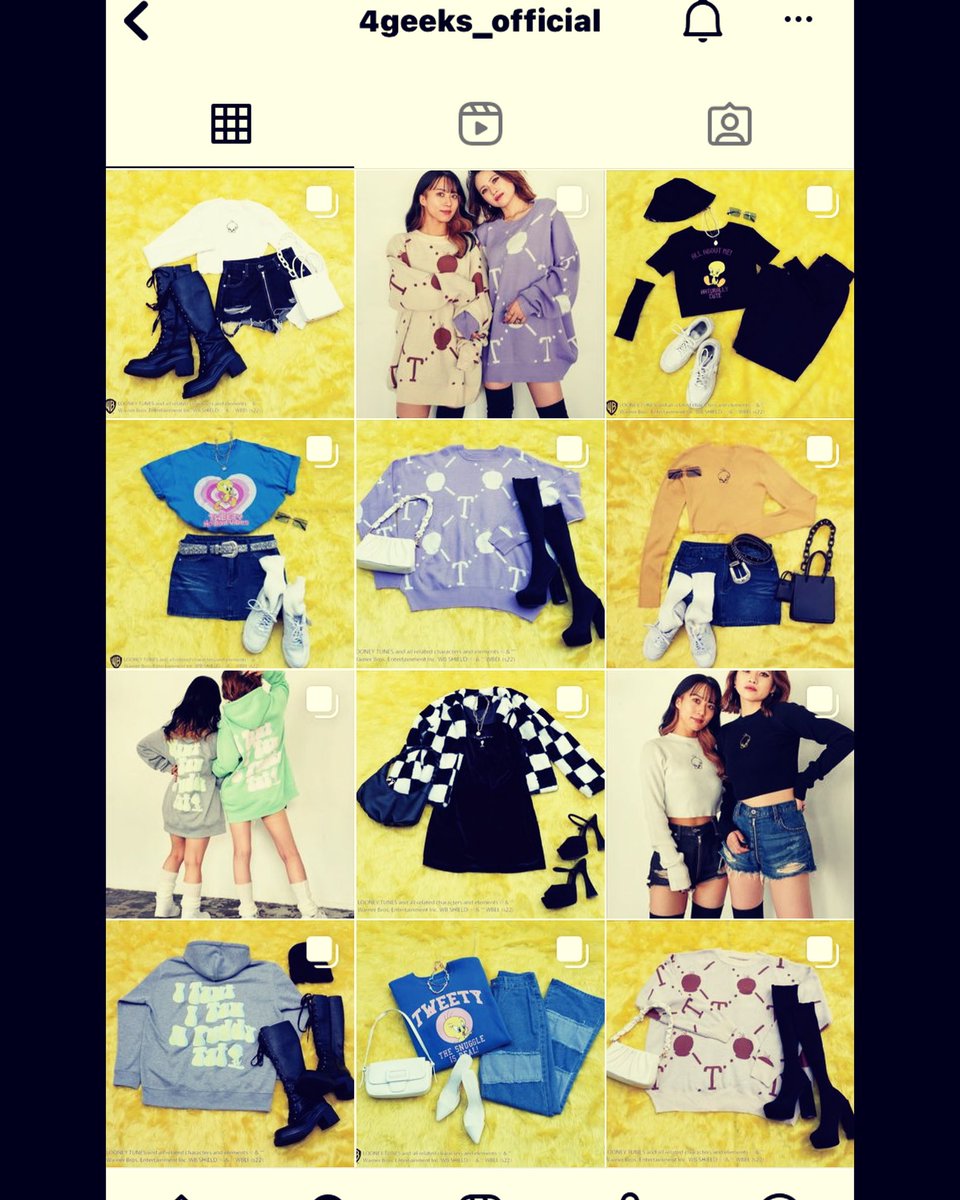 miikun18's tweet photo. 今回の4Gのキャラディネートコレクションは絶対可愛いよ❤️
#Tweety
#spiralgirl
#4Geeks https://t.co/km8NJGzJ2h