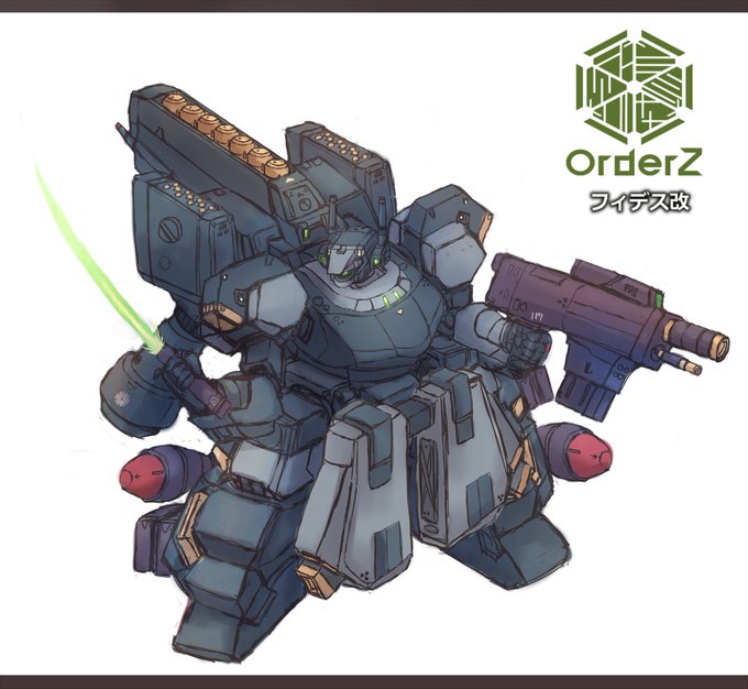 【今夜のリヴェルザイン進捗】
フィデス改量産型(標準機仕様)を製作しました!
標準機に必要な正面分解図は今回も無いです…💦 