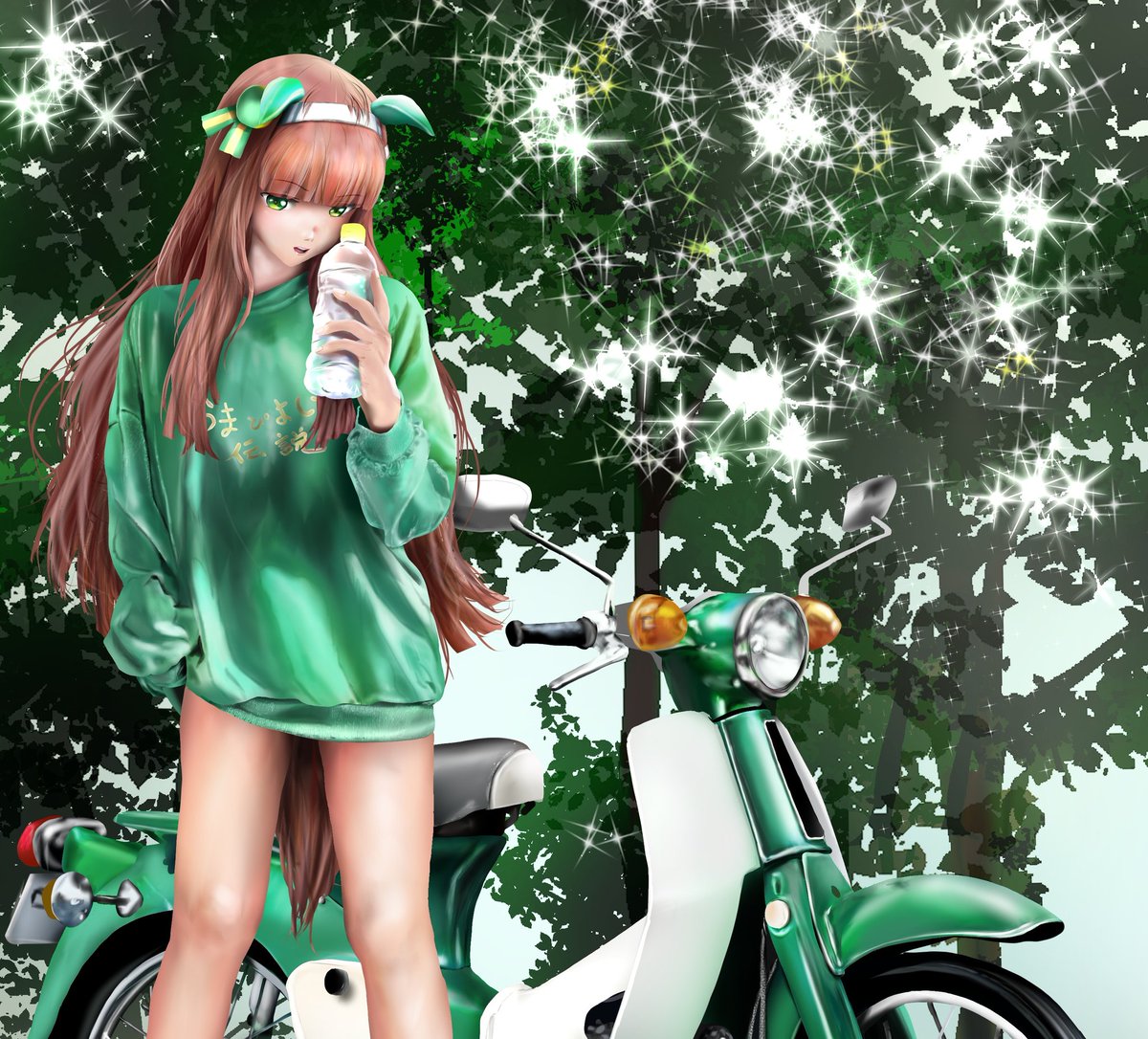 炎天下で作業していたので因幡の白ウサギ状態・・・(。ŏ﹏ŏ) 