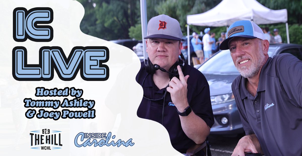 Listen from 9-11am this morning to Inside Carolina Live as Tommy &amp; Joey, and their many guests, get you ready for today’s #UNC game. Stream the show via <a href="/WCHLChapelboro/">WCHL & Chapelboro</a> here: listen.streamon.fm/wchl