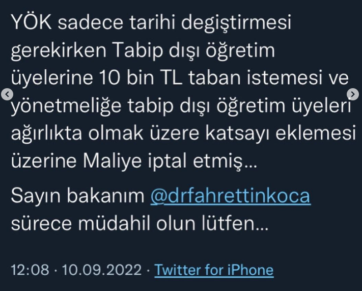 rimelord's tweet photo. Cumhurbaşkanının talimatını uygulamayan, üniversite HASTANESİNDE çalışan hekim sağlık çalışanları haricinde HEKİM DIŞI ÖĞRETİM ÜYESİNE 10 BİN TL taban vermeye çalışarak YÖK ne amaçlıyor? @drtopaloglu @drfahrettinkoca @tcbestepe @HMBakanligi @tufantukek @erolozvar #erolozvaristifa https://t.co/oGBP2LaNAL