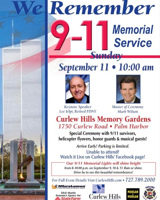 PalmHarborFR's tweet photo. Happening this Sunday 9/11 @ Curlew Hills Memory Gardens! https://t.co/4xRvu5rBYE