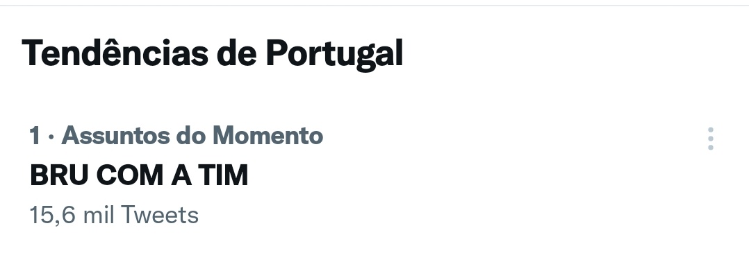 sarafscruzsilva's tweet photo. 13;00 em 🇵🇹 e a nossa @brunapgo continua em 1° lugar nos assuntos do momento 

@TIMBrasil 

#BruComATIM 
#Brunardo https://t.co/COSZsXdtFy