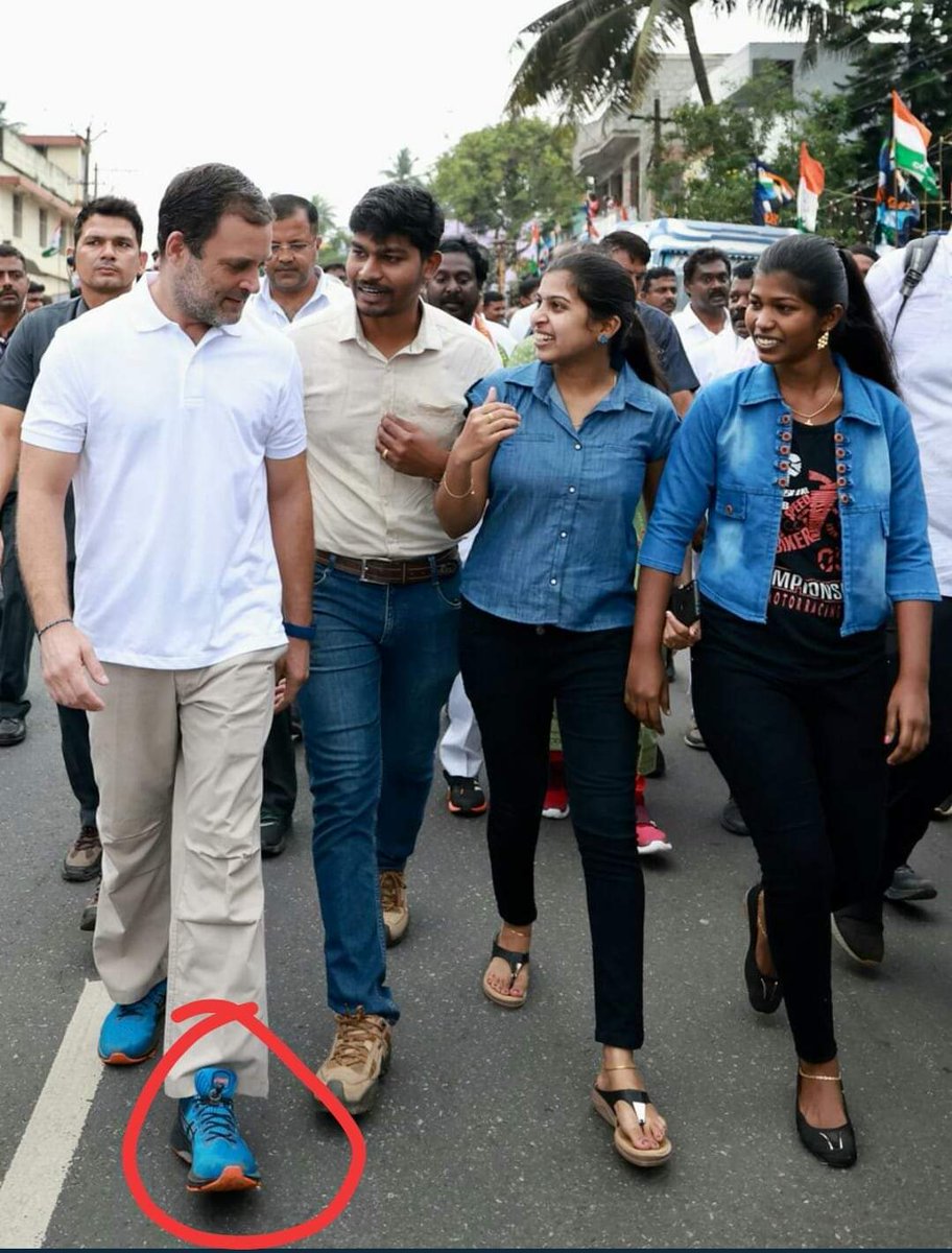 KWecare's tweet photo. Task of the day for Bhakt trolls and their IT Cell. What price is his shoes? https://t.co/AD7HnHWnaE