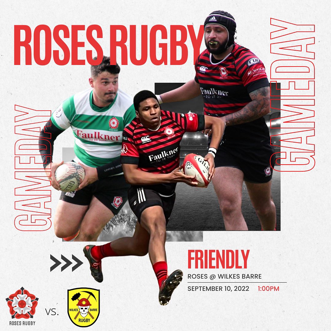 Roses_Rugby's tweet photo. It’s Gameday! The Roses head north for a friendly with Wilkes Barre! #RosesRugby #BrunoBowl https://t.co/gcM8Cwcywy