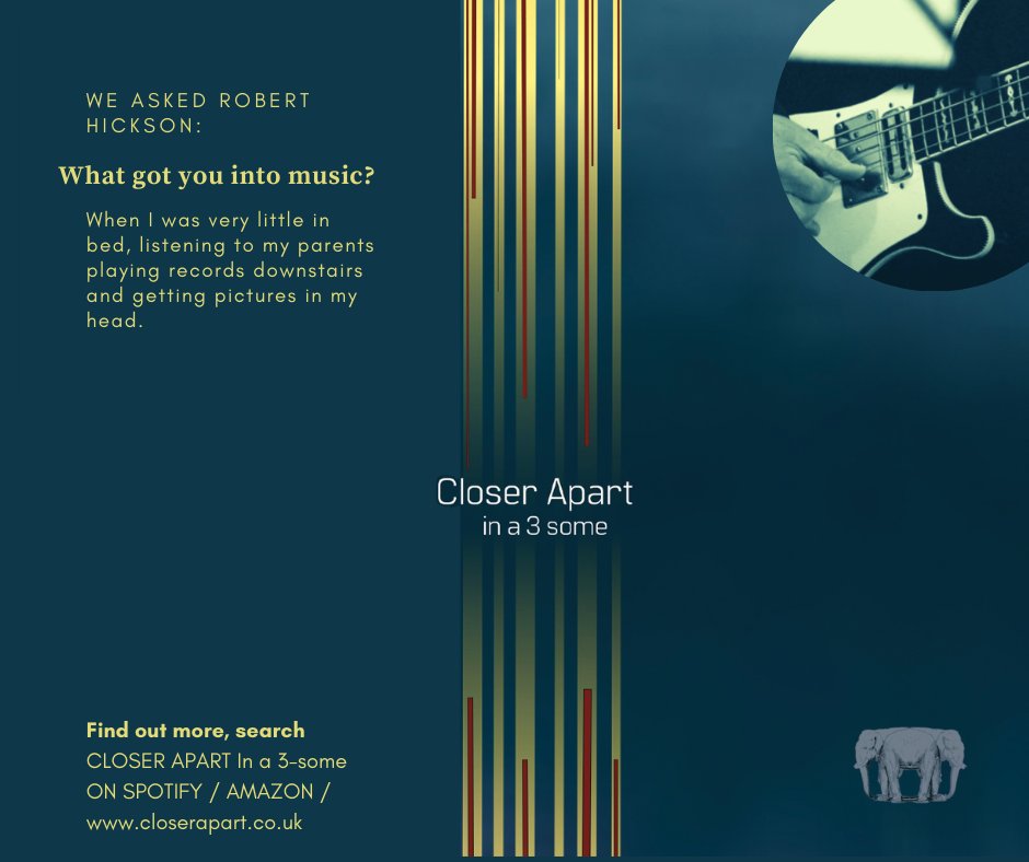We asked Closer Apart some searching questions. Here’s what they said, first up was Robert when we asked "What got you into music?" #music #love #blues #rock #musician #Spotify open.spotify.com/artist/1wWMGnc…