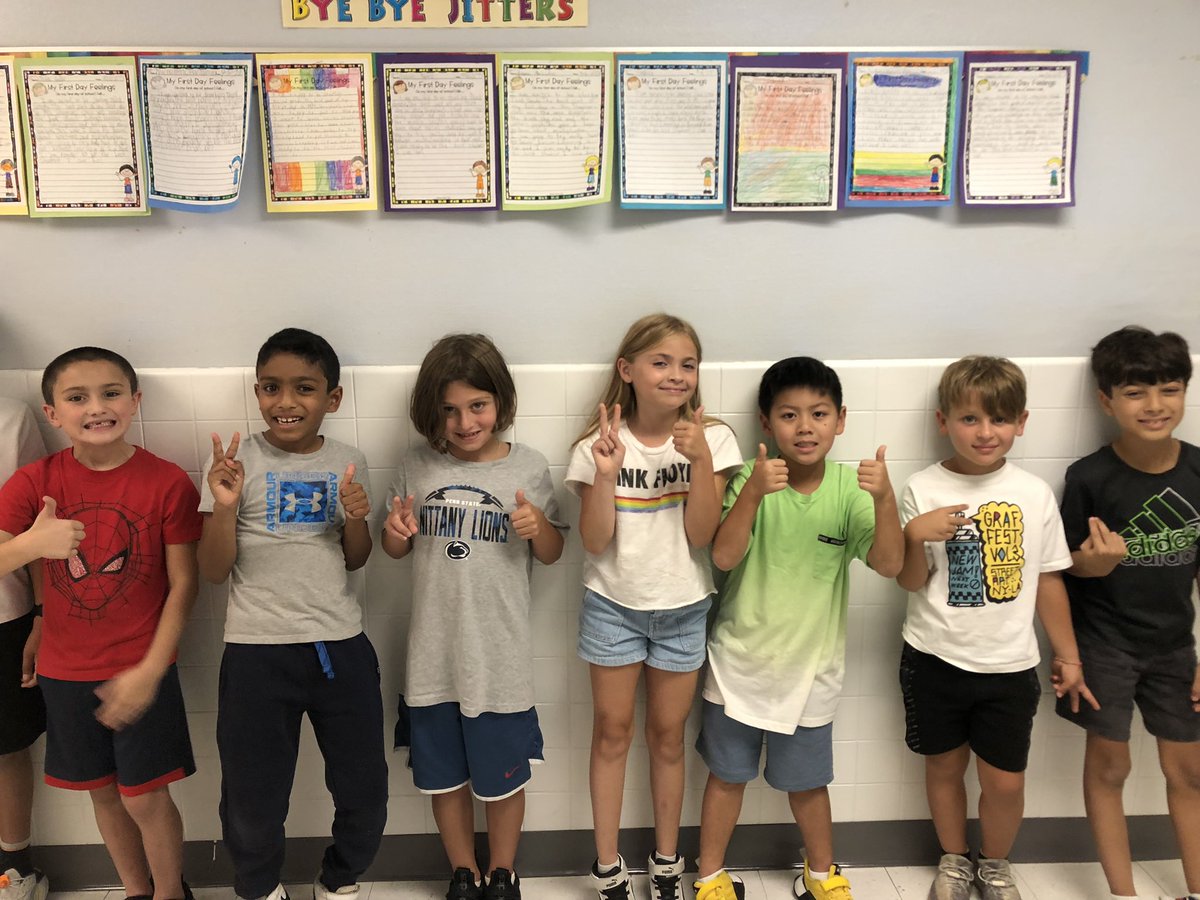 Fab First Week for the
‘22-‘23 Shugrue Crew! So proud of these 3rd graders &amp; how hard they worked together to establish our Room 19 Learning Community, immersing it with respect &amp; kindness. Way to go!🍎📚💜<a href="/DCES_Principal/">Dave Stratuik, Ed.D.</a> <a href="/MTPSNJ/">Marlboro Twp Schools</a> <a href="/DefinoPto/">DefinoPTO</a> <a href="/definocentral/">Defino Dolphins</a> <a href="/vpkaye/">Samara K</a>