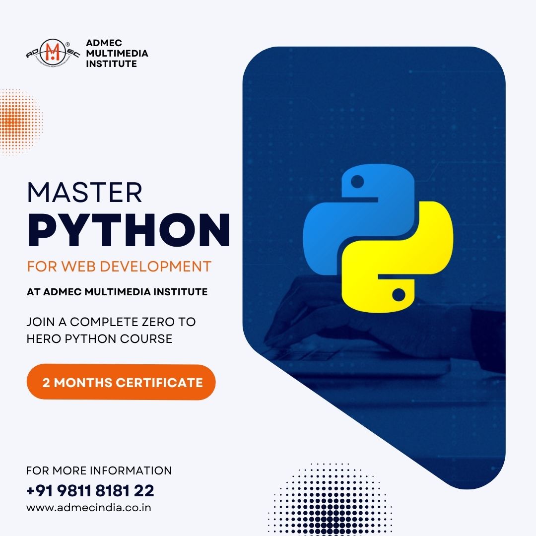 admecinstitute's tweet image. Want to master Python? Must go for the #PythoncourseinDelhi at ADMEC where you can learn #Python very zero level and attain skills that are worthy to call yourself as a Python developer. 

Check our Python course here: bit.ly/3RXwSbb

#webdevelopment