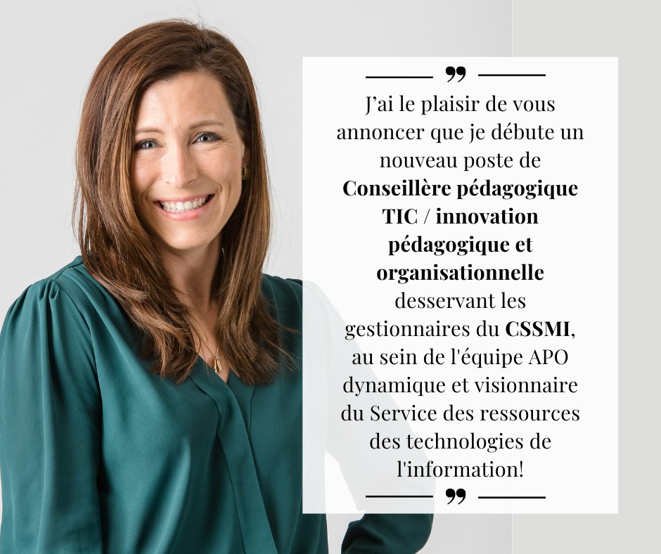 C'est avec une grande fierté que je rejoins désormais une toute nouvelle équipe pour relever de nouveaux défis professionnels!