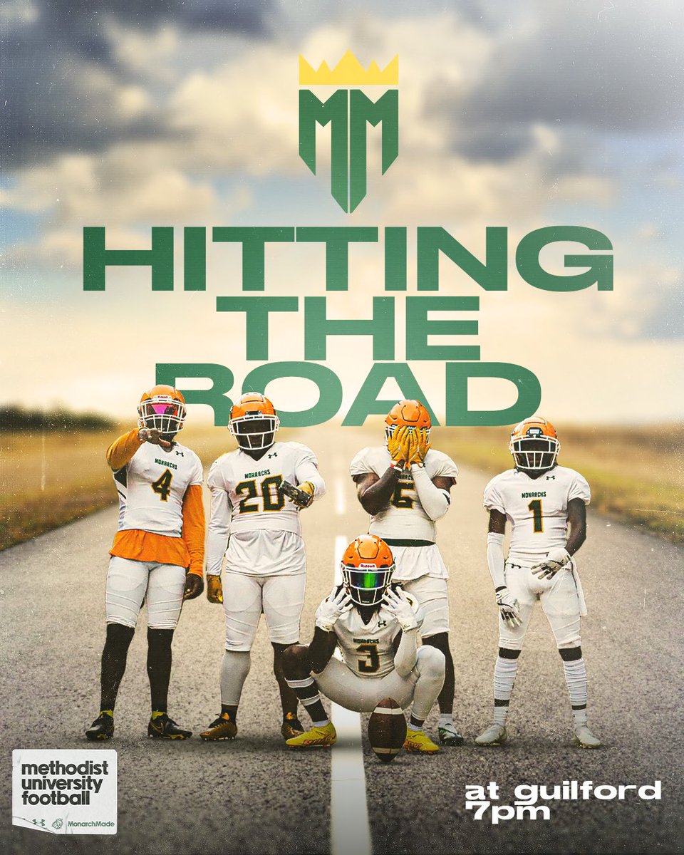 Methodist_FB's tweet photo. It’s GAMEDAY!

⏰: 7PM
📍: Guilford College
📺: https://t.co/LeSwYS7xxE https://t.co/J2oZNRcMXn