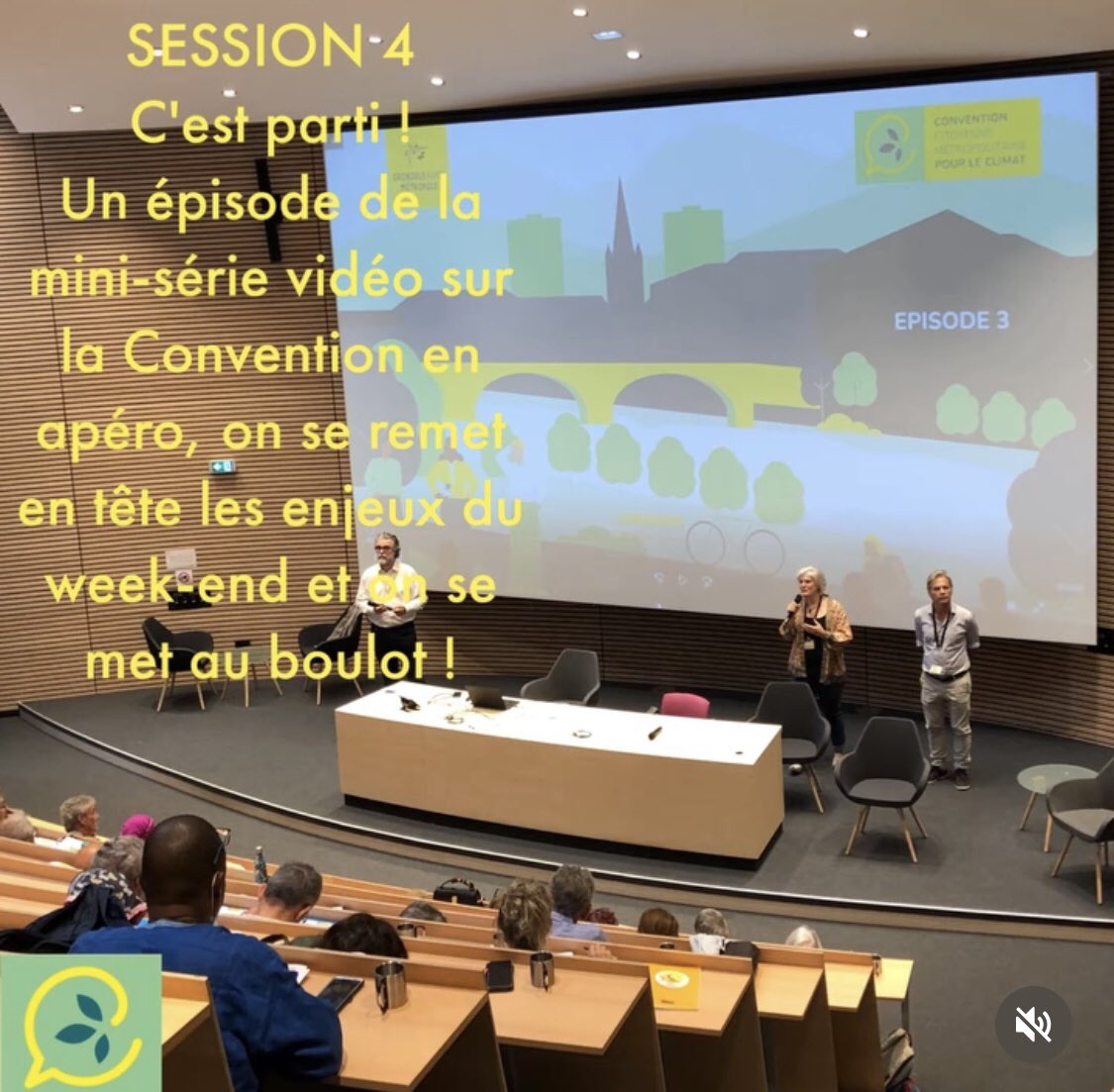 Lecocq_dom's tweet photo. 📆 𝐂𝐨𝐧𝐯𝐞𝐧𝐭𝐢𝐨𝐧 𝐂𝐢𝐭𝐨𝐲𝐞𝐧𝐧𝐞 𝐌é𝐭𝐫𝐨𝐩𝐨𝐥𝐢𝐭𝐚𝐢𝐧𝐞 𝐩𝐨𝐮𝐫 𝐥𝐞 𝐂𝐥𝐢𝐦𝐚𝐭
Objectif de cette 4ème session /5 : traduire nos idées, réfléchies & partagées pendant l’été : + de 350, en des mesures concrètes à proposer aux élus de @GrenobleAlpes 👍
#ConvCMC https://t.co/fFoWY3ABbn