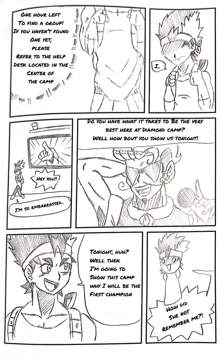 FirstChampManga's tweet photo. Chapter 4: Stuck

The manga pages I post here are only drafts. Once the story does get digitalize and edited, then everything will be official. The story will be longer. As of right now, I accept any feedback. https://t.co/fEAnLjo3ax