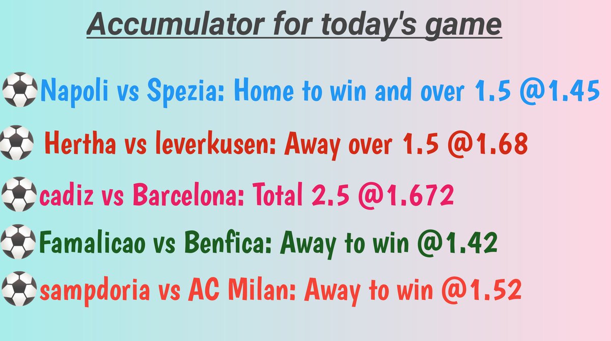assistandgoal's tweet photo. Free #accumulator
Free #odds
#Football https://t.co/fwJeUukB7W