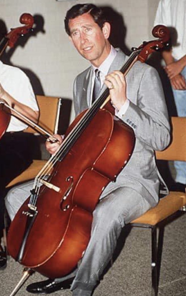 playinglesshurt's tweet photo. King Charles III is a  #cellist who loved Haydn C major concerto. #queenElizabeth played the #piano #historic #photo #music #cello https://t.co/OCwBJjc9Va