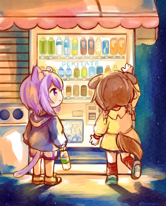 「2girls vending machine」 illustration images(Latest)