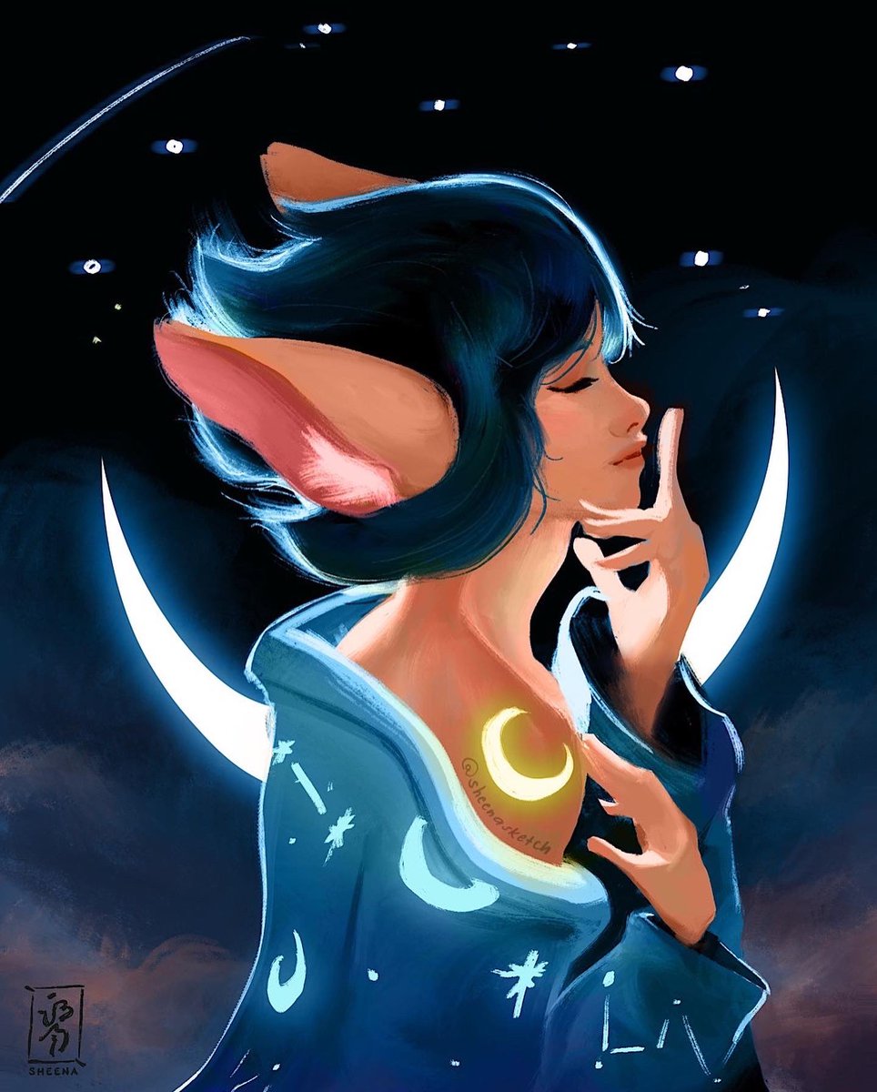sheenasketch's tweet photo. twinkle twinkle ✨ #digitalpainting #oyasumidtiys https://t.co/I6Mu1zt6OB