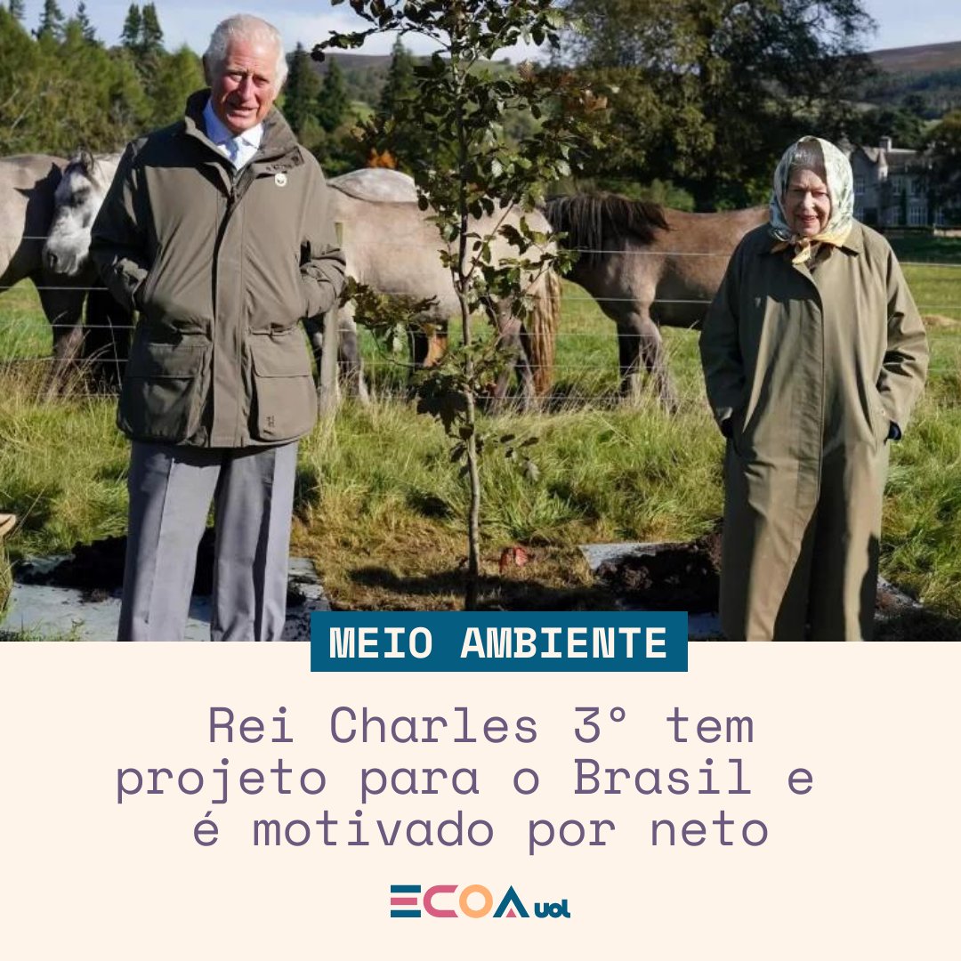 ecoa_uol's tweet photo. A luta pelo meio ambiente, passada como uma responsabilidade para o filho da rainha Elizabeth 2ª, o agora rei Charles 3º, não é algo recente. Há décadas que ele se posiciona sobre questões ambientais. https://t.co/5g8fWpUEHF