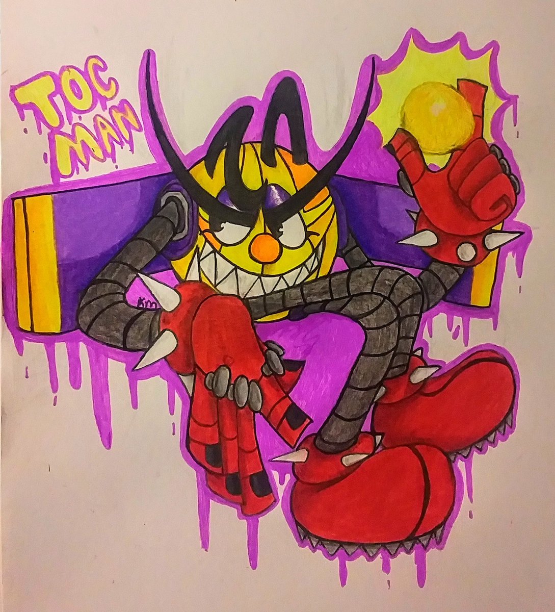 kellythebabie's tweet photo. I meant to post this earlier in the week but here's a cool Toc-Man I did!! I'm actually really proud of how they came out
#pacman #tocman #pacmanworldrepac #pacmanworld https://t.co/hFiJ1SudFh
