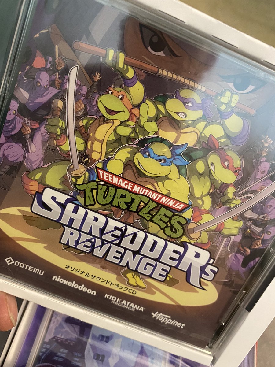 Look at this cool-ass shit that comes with the TMNT game. Soundtrack of the decade on CD from @TeeLopes. Wasn't even expecting the little diorama. So cool. All for just $35. Incredible.