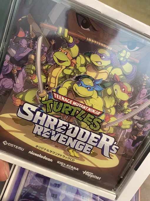 Look at this cool-ass shit that comes with the TMNT game. Soundtrack of the decade on CD from @TeeLopes. Wasn't even expecting the little diorama. So cool. All for just $35. Incredible. 