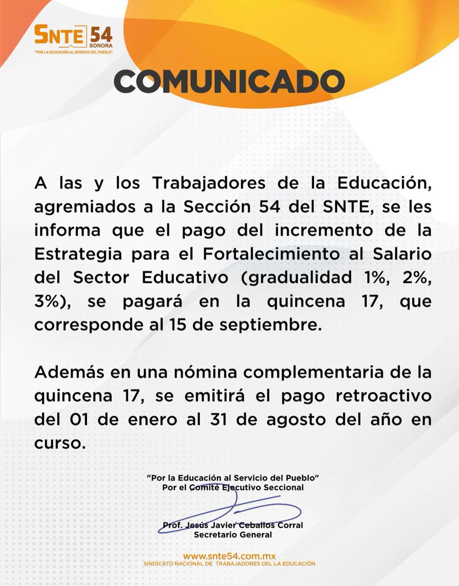 SNTE54mx's tweet photo. #Comunicado https://t.co/TAnwUC7RGC