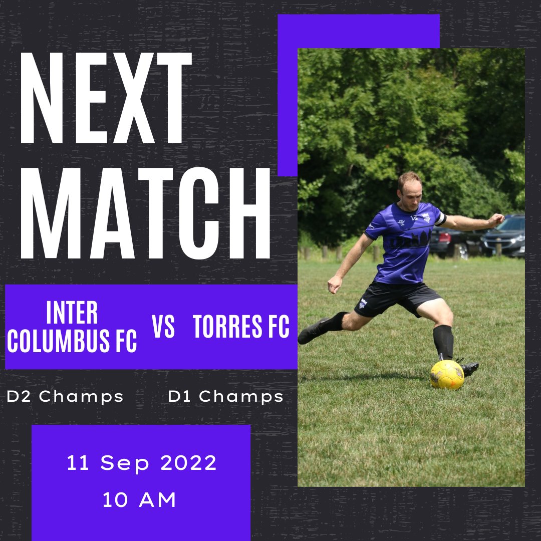 KHFCColumbus's tweet photo. 📢 Our 1st match of the Fall Season is tomorrow against the D1 Champs Torres FC for the Cup Winners Match!! We are excited for this one🔥⚽️
#ColumbusOhio #ColumbusOhioSoccer #ICFC #InterColumbusFC #CPSL #ColumbusPremierSoccerLeague https://t.co/WehplXuEJg