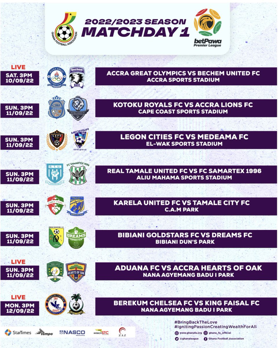 jafukey's tweet photo. Good coverage by @startimesghana, hoping for more cameras at the various match venues. Please try to draw the offside lines for us to be clear in our minds. Secondly, kindly record all matches for us so that we can see other highlights.@GhanaLeague, let's see green pitches across https://t.co/mBCFuHkug4