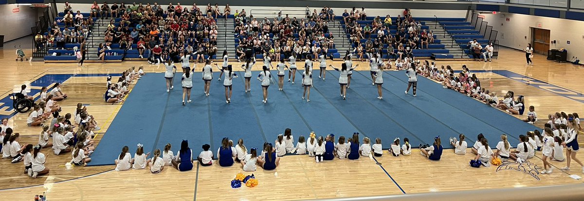 FHHS Cheer Camp was packed with fun, friends, and future Viking cheerleaders! <a href="/FHvikingCheer/">Francis Howell Cheerleaders</a> <a href="/FHVikings/">Howell Vikings</a> <a href="/cheer_jrvikings/">Jr. Vikings Cheer</a> <a href="/FHVikings/">Howell Vikings</a>