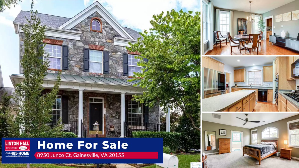 LintonHall's tweet photo. You can now get this 6 bedroom and 4.5 bath stone front Annan model home in sought-after meadows at Morris Farm for only $699,900! 

Enjoy the fantastic amenities - pool, playgrounds, walking trails, and more! Call Ashley Leigh at 703-485-4663 now! 

#GainesvilleVAHomesForSale https://t.co/wbY1TVUw10