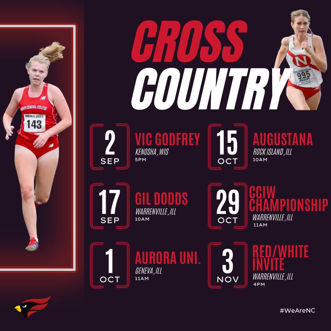 NCCWomensXCTF's tweet photo. Mark your calendars! We’re back in action next weekend! #gocards #WeAreNC https://t.co/jbtUAKY5pW