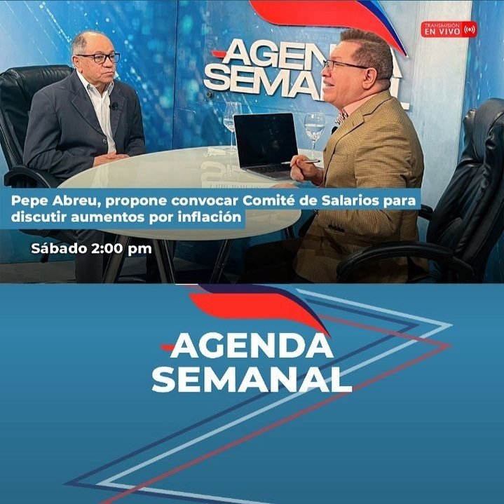 Vea este sábado a las 2 de la tarde la entrevista que presentaremos en el programa Agenda Semanal con la comparecencia del presidente de la CNUS, Rafael Pepe Abreu, por RNN Canal 27. No se la pierda