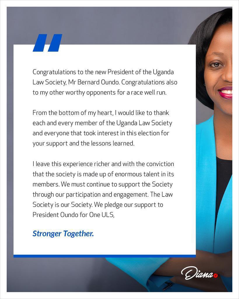 Team DNK For ULS (@teamdnk_) on Twitter photo Good evening from <a href="/TeamDNK_/">Team DNK For ULS</a>, welcome back from a well contested election. You have shown that your voice matters by showing up in great numbers. Thank you. Please receive this message from <a href="/DNKibuuka/">Diana Ninsiima Kibuuka</a>. One ULS, Stronger Together. Good evening from <a href="/TeamDNK_/">Team DNK For ULS</a>, welcome back from a well contested election. You have shown that your voice matters by showing up in great numbers. Thank you. Please receive this message from <a href="/DNKibuuka/">Diana Ninsiima Kibuuka</a>. One ULS, Stronger Together.