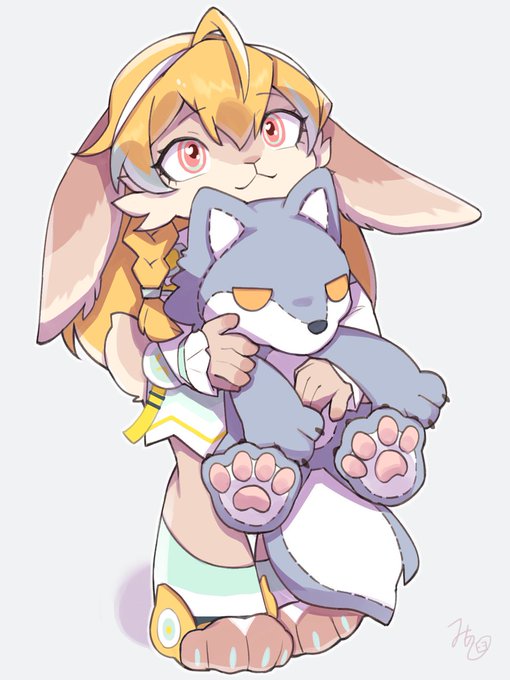 カルロッタちゃんかわいい🐰
#不機嫌なラクーンさん 
#UnhappyRaccoon 