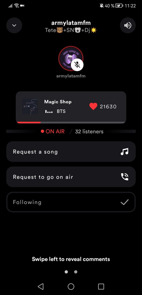 RMoon1990's tweet photo. Siempre la escucho en el momento correcto 🥺💜 gracias @djsunnylatam @armylatamfm https://t.co/rBPaLAMHhK